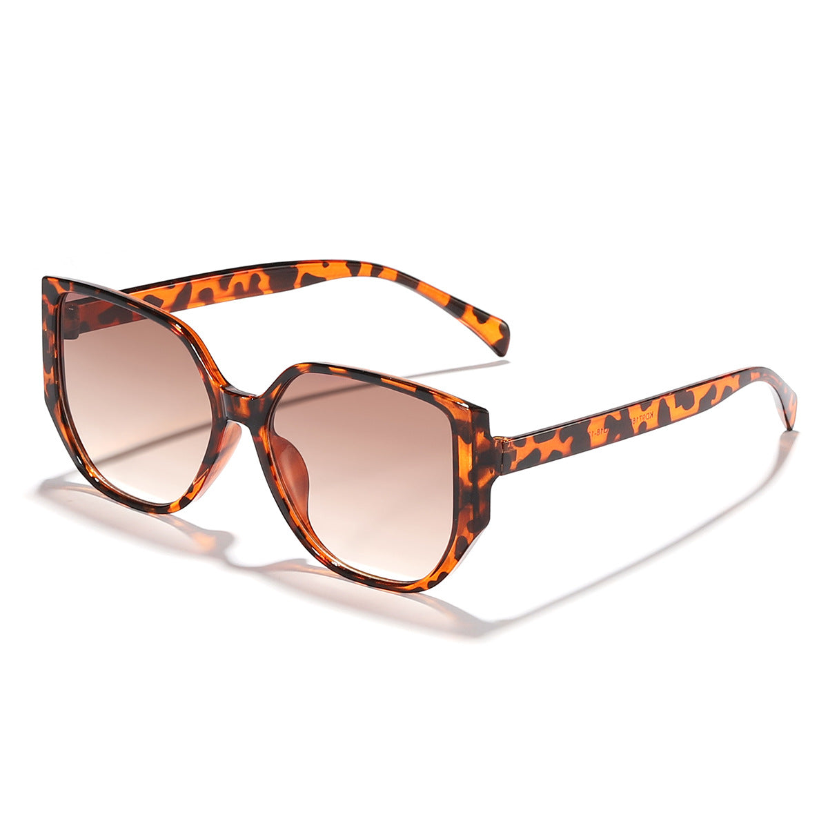 Damen modische quadratische Sonnenbrille mit breitem Rahmen und UV-Schutz Karnz