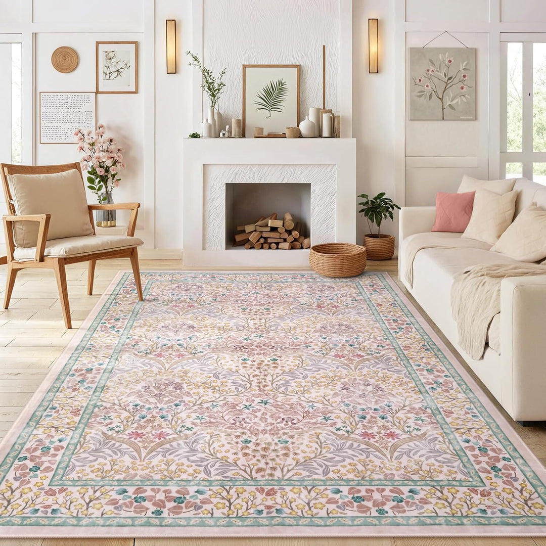 Floral Botanischer Teppich Karnz