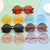 Damen verspielte Sonnenbrille mit floralem Design Karnz
