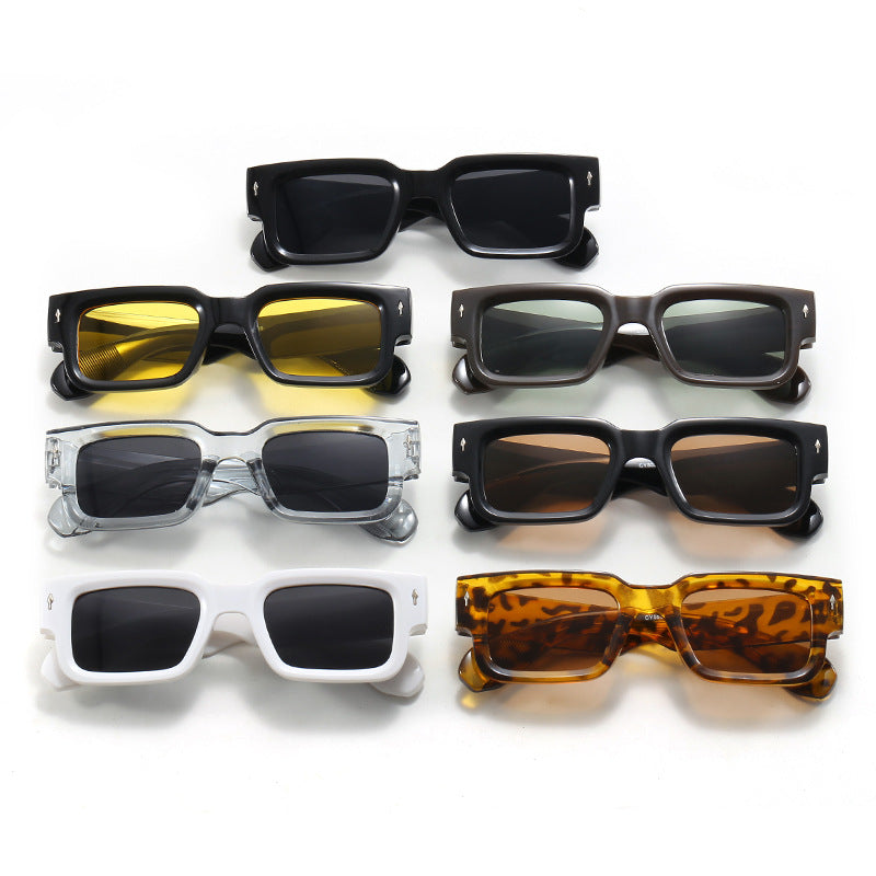 Damen Modische rechteckige Sonnenbrille mit hochwertigen Gläsern Karnz