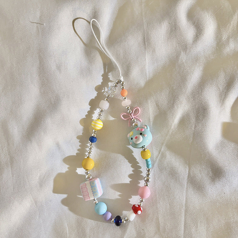 Bunte Perlen Charm Brillenhalter Karnz