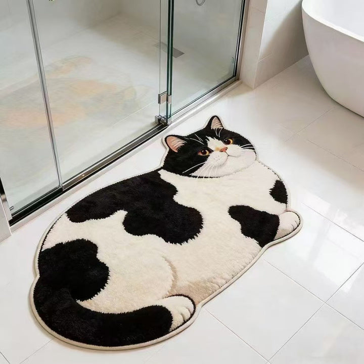 Kat-förmige Plüsch-Badematte
