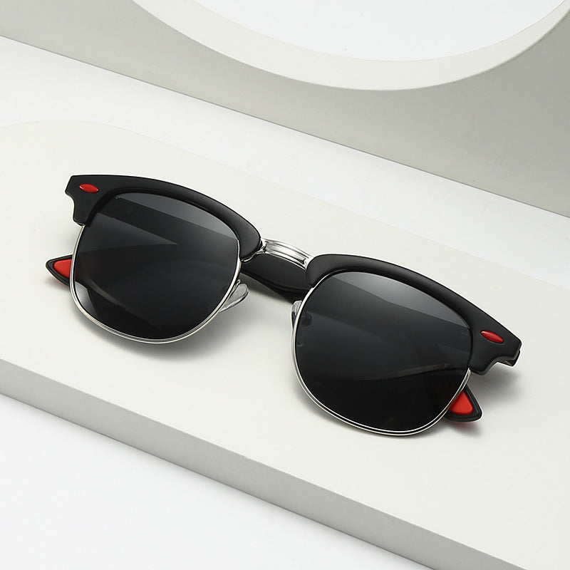 Damen stilvolle Retro-Sonnenbrille mit markantem Rahmen Karnz