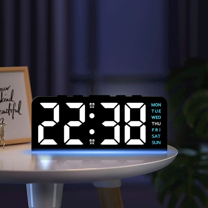 Digitaler Wecker mit Großem Led-Display und Multifunktionaler Anzeige Karnz