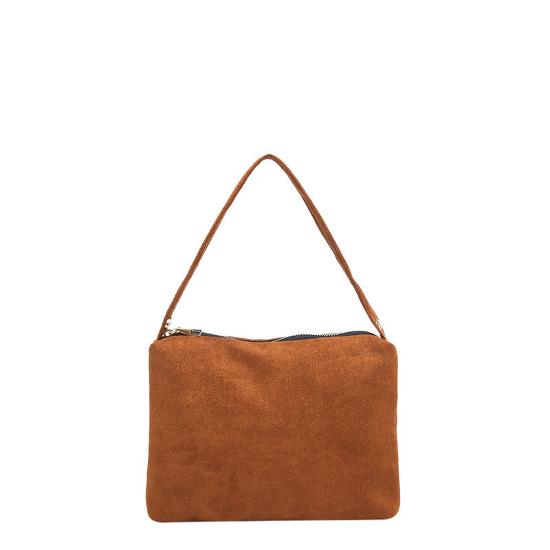 Wildleder Schulter Clutch Tasche