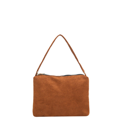 Wildleder Schulter Clutch Tasche