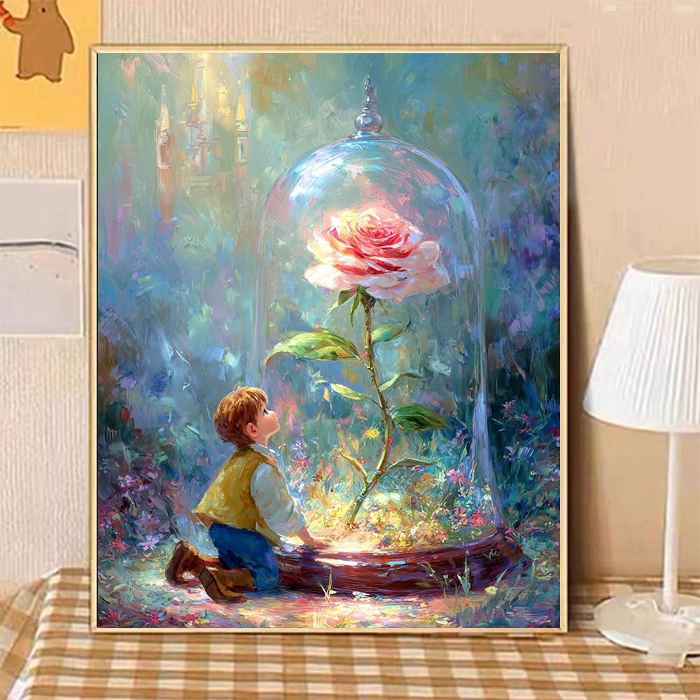 Verzaubertes Garten Fantasy Kunst Druck Karnz