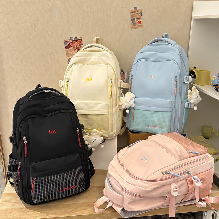 Stylischer Mehrfachfächer-Laptop-Rucksack Karnz