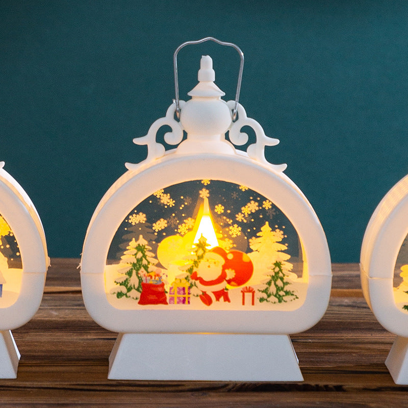 Dekorative Weihnachtslaterne mit LED-Beleuchtung