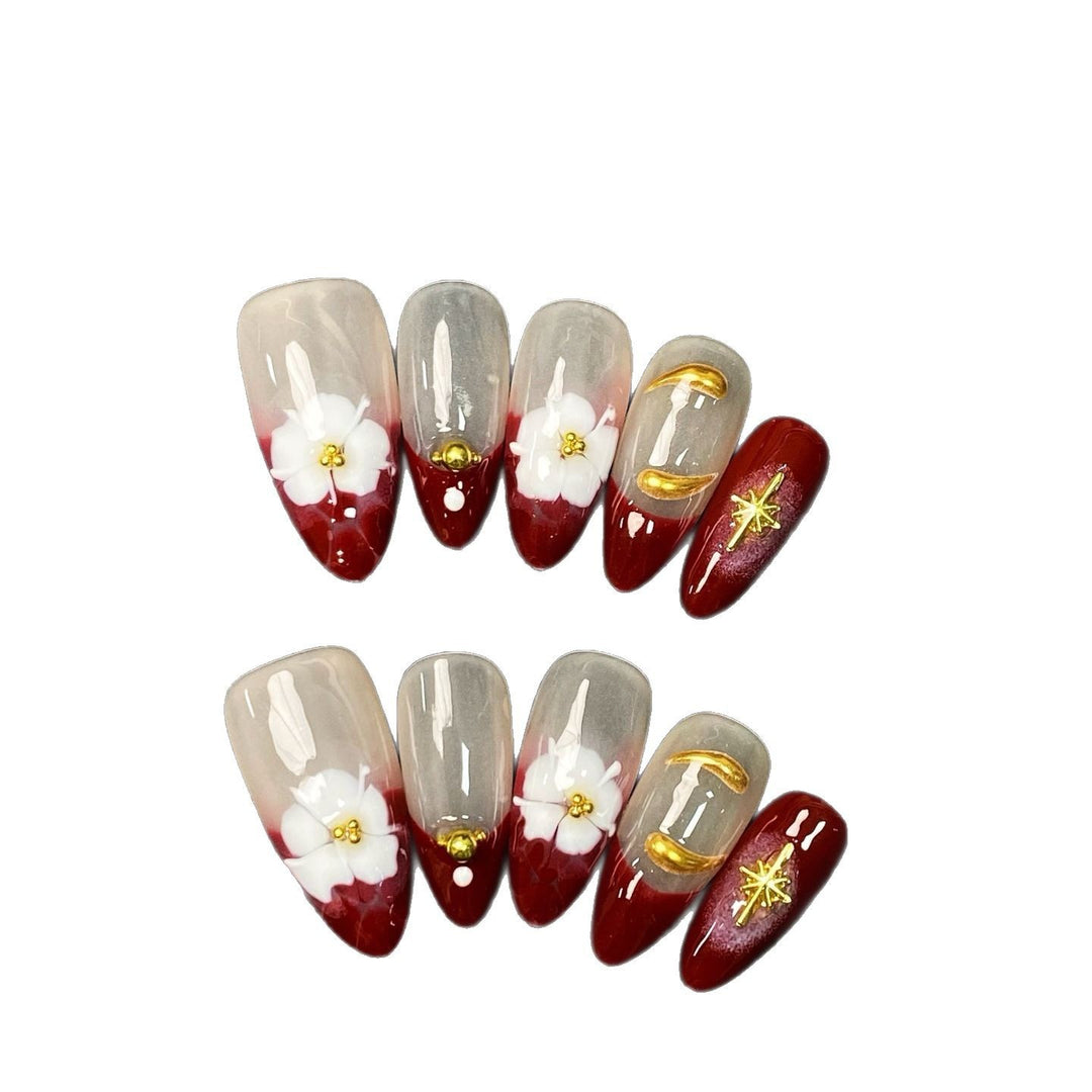 Dekorative Acryl Press-On Nagelkunst