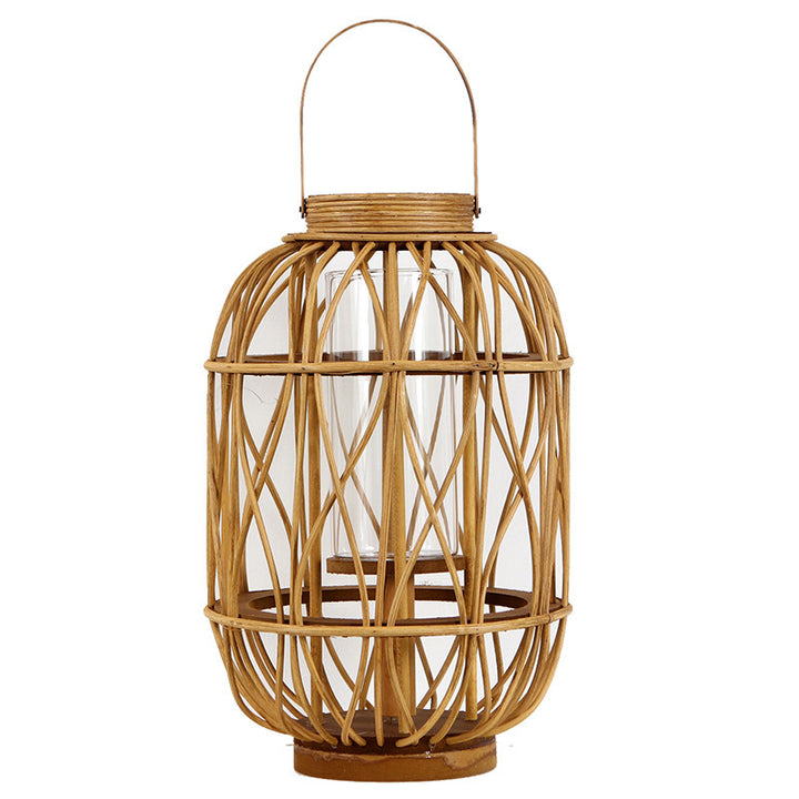 Elegante Handgefertigte Laterne Aus Naturmaterialien Karnz