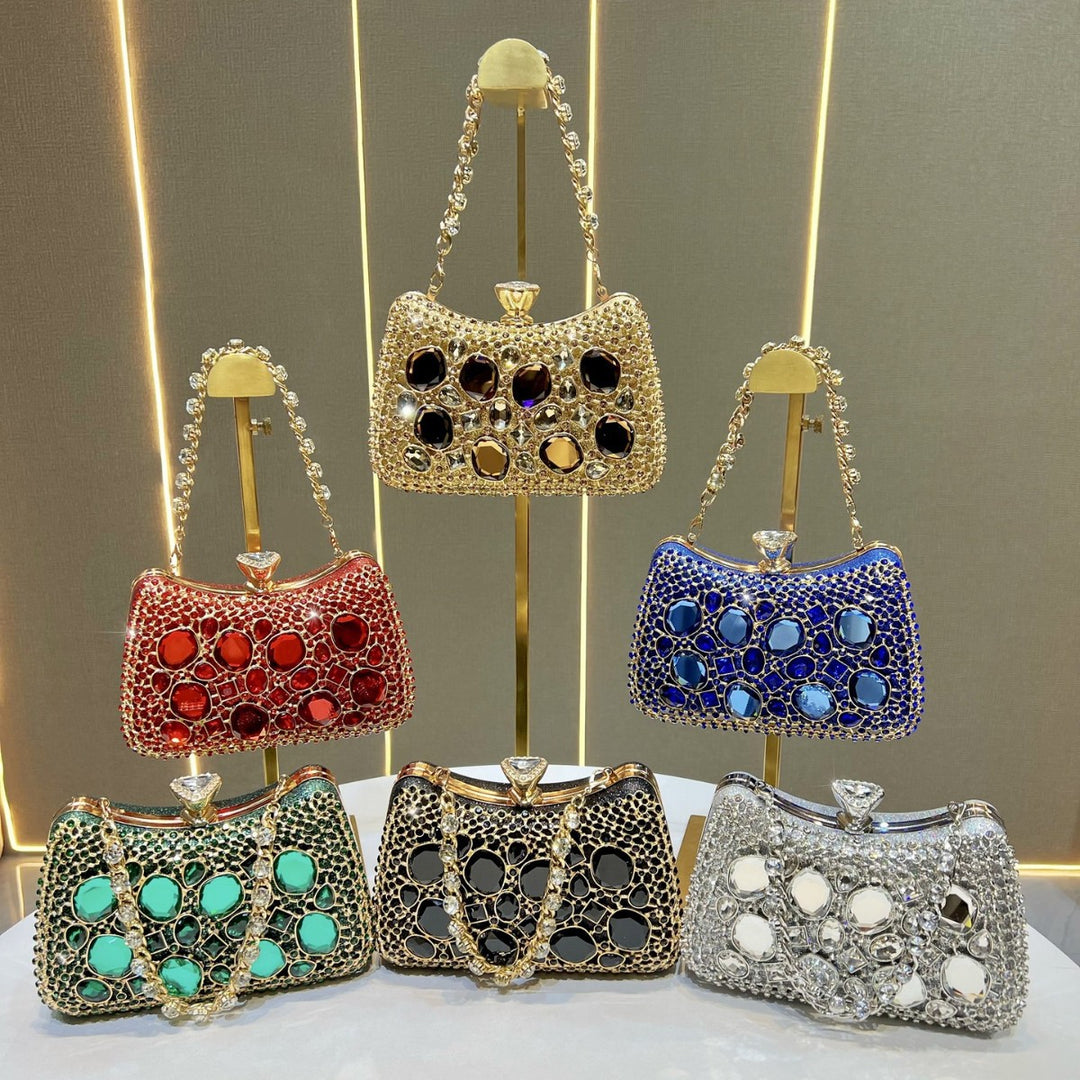 Opulente Bejeweled Abendtasche