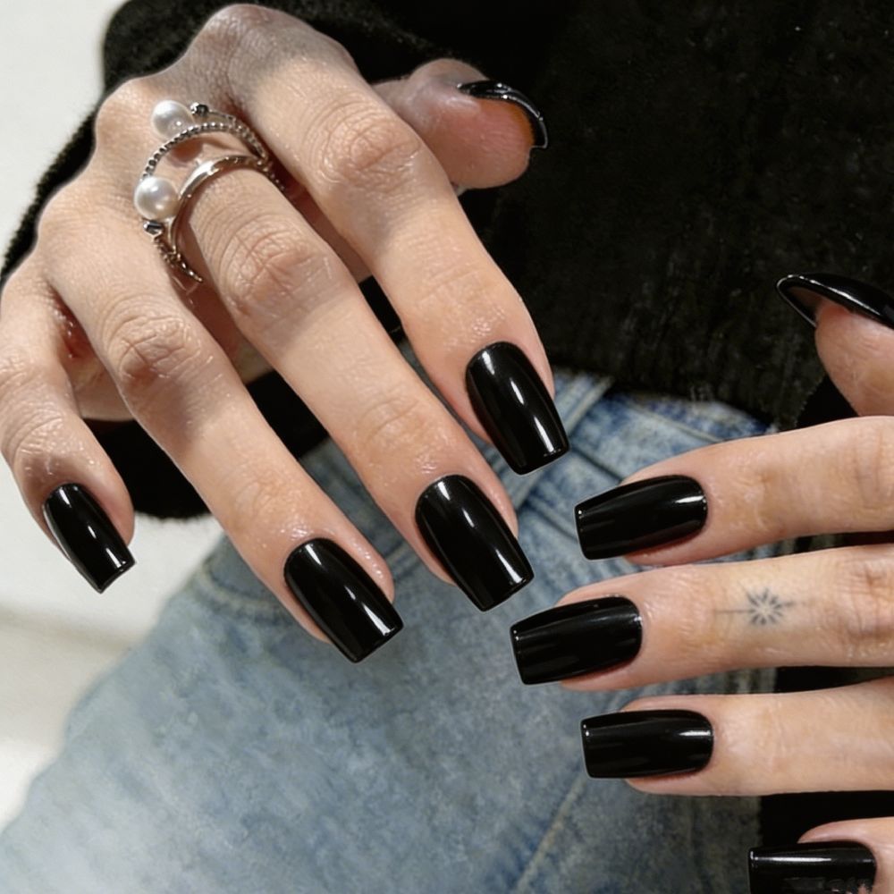 Glänzende langanhaltende Press-On-Nagelspitzen