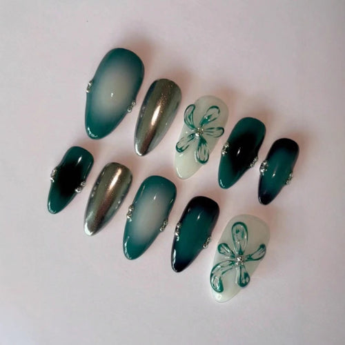 Künstlerisches Press-On Nagelkunstset Karnz