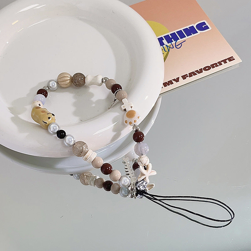 Tier-Themen Perlen Charm Brillenhalter Karnz
