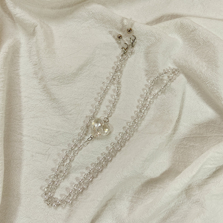 Elegante Schmuckkette mit Herzförmigen Anhängern Karnz