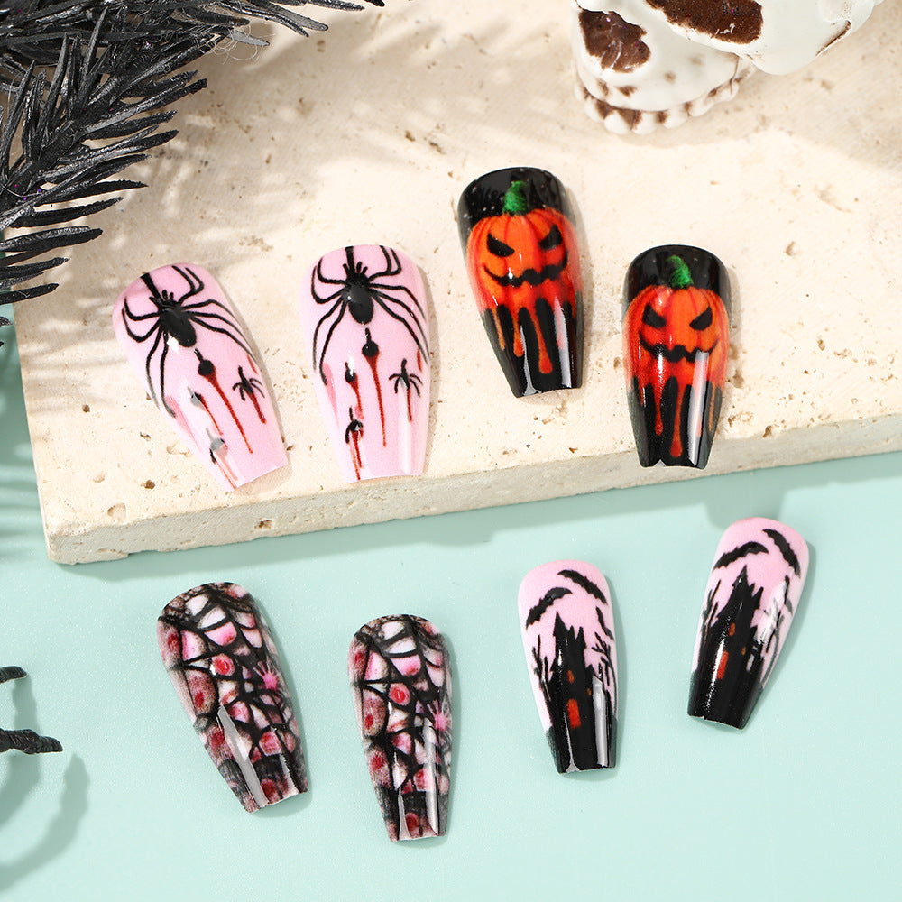 Kreatives Halloween-Kunstnagelset Karnz