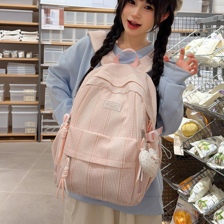 Stylische gestreifte Freizeit-Rucksack Karnz