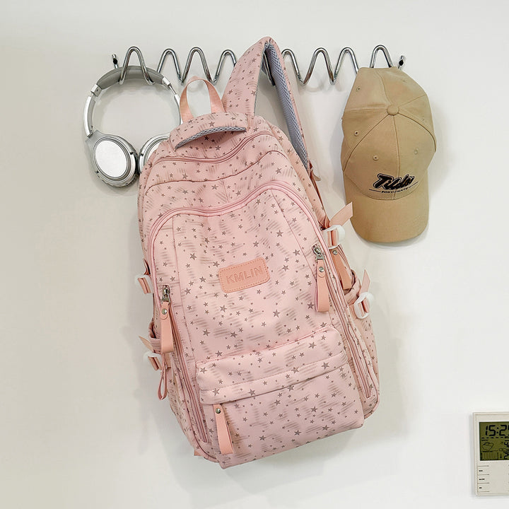 Stylische Multi-Taschen Stern-beschmückte Rucksack Karnz