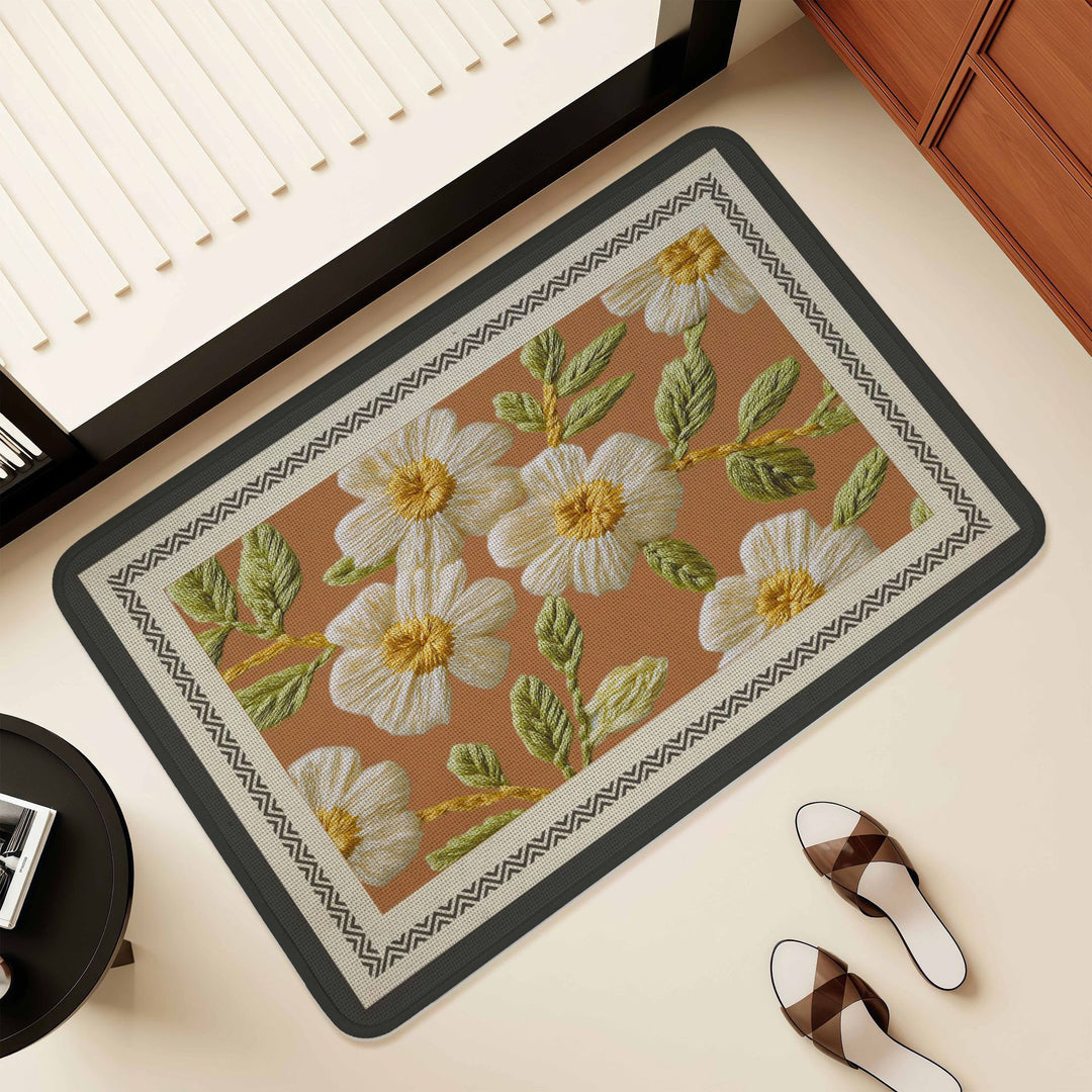 Künstlerisches Florales Design Bereich Matte Karnz
