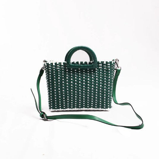 Damen Handtasche im modernen Flecht-Design Karnz