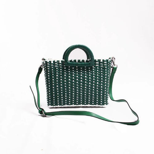 Damen Handtasche im modernen Flecht-Design Karnz