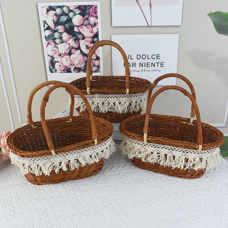 Stylischer Korb Picknickkorb Karnz