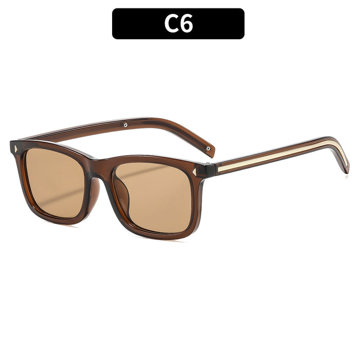 Premium Retro Rechteckige Rahmen Sonnenbrille