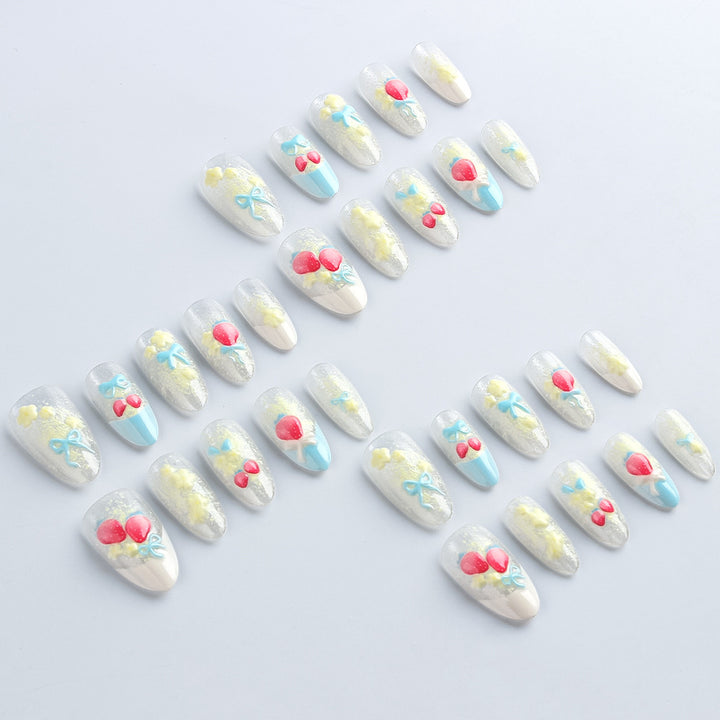 Dekoratives 3D Nagelkunst-Set Karnz
