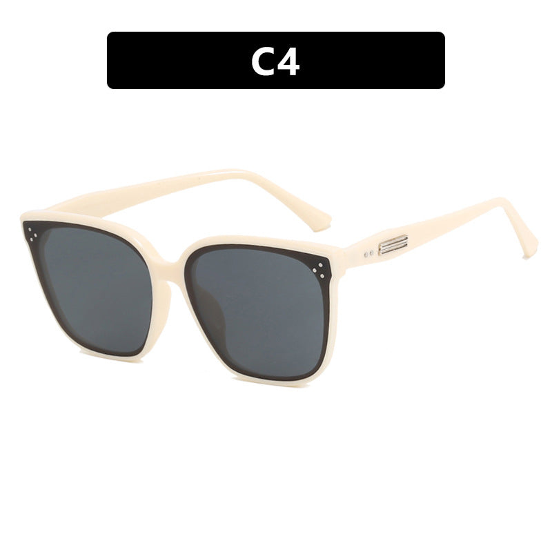 Damen moderne oversized Sonnenbrille mit elegantem, breitem Rahmen Karnz