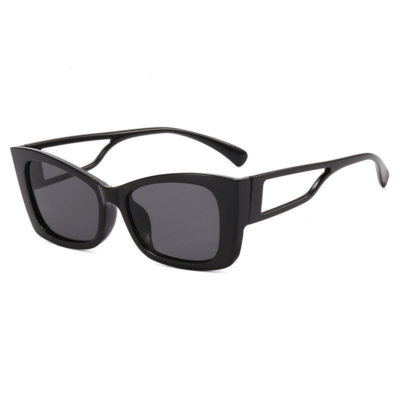Damen trendige geometrische Sonnenbrille mit eckigem Rahmen Karnz