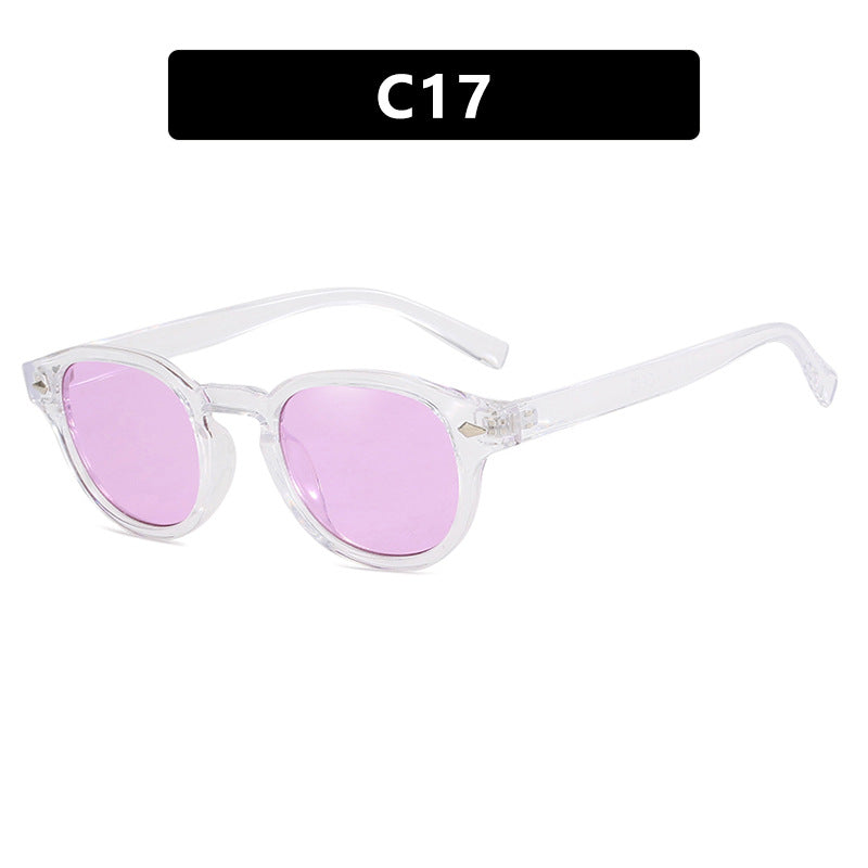 Damen runde Sonnenbrille mit elegantem Design und UV-Schutz Karnz
