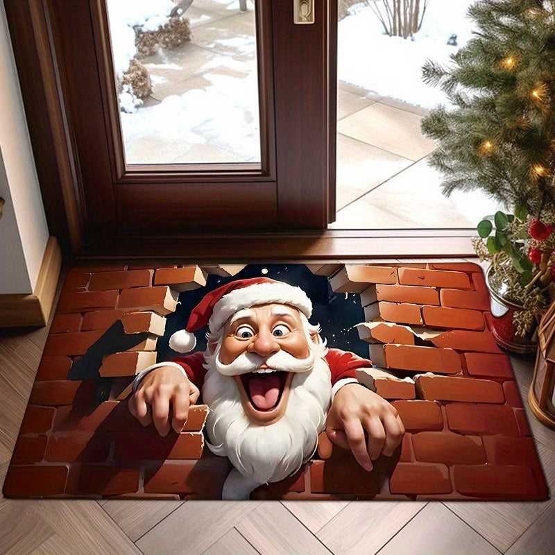 Santa-Schlitten-Themen Indoor Willkommensmatte