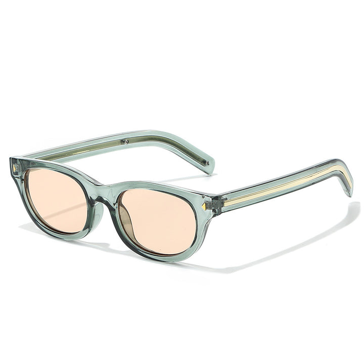 Retro-inspirierte Schildpatt Katzenaugen-Sonnenbrille Karnz