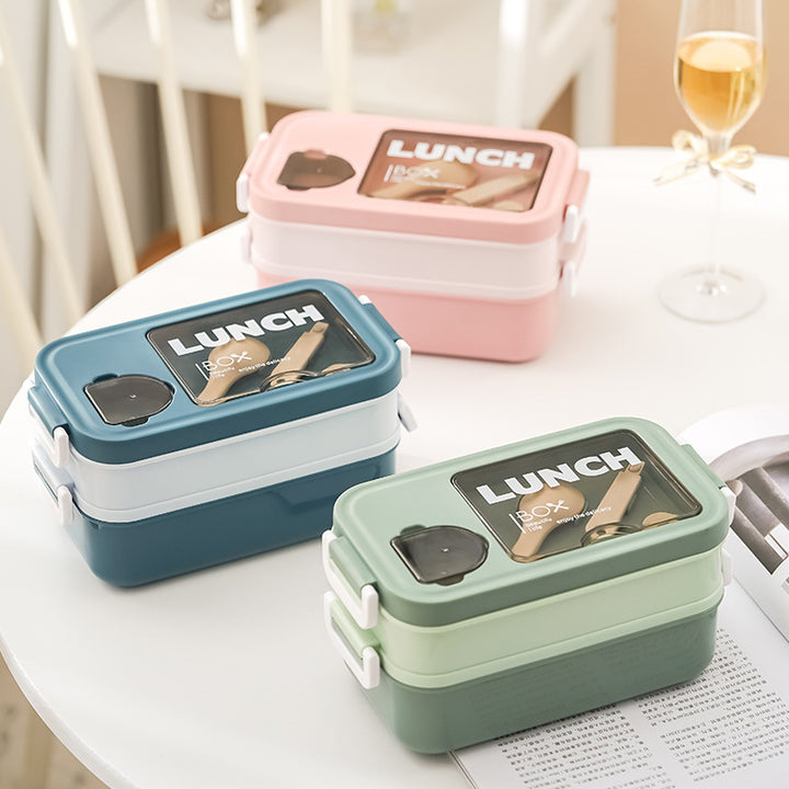 Doppelschichtige Lebensmittelaufbewahrung Lunchbox