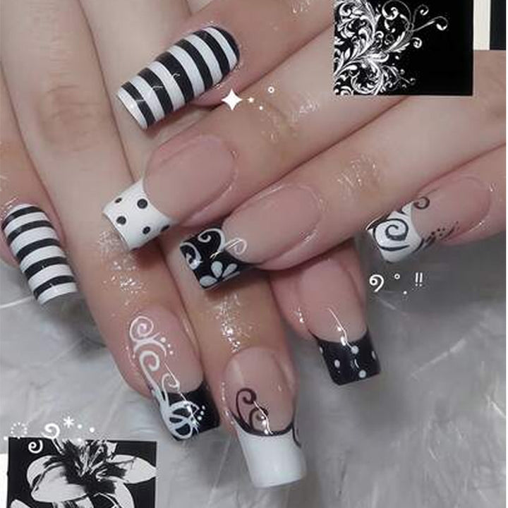 Chic stilisierte Press-On Nagelspitzen Karnz