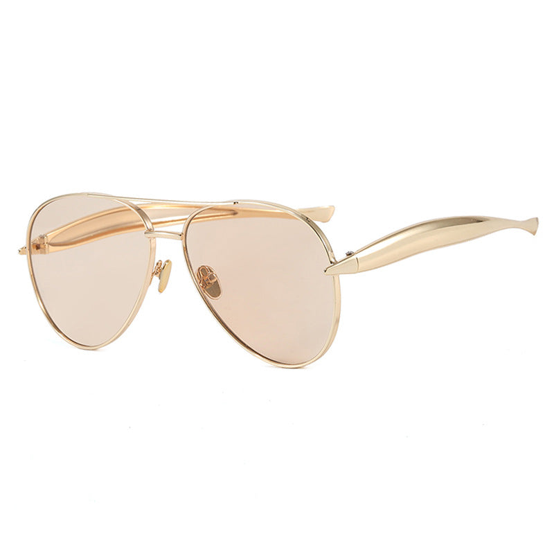 Damen Piloten-Sonnenbrille mit eleganten Akzenten und schützendem UV-Filter Karnz