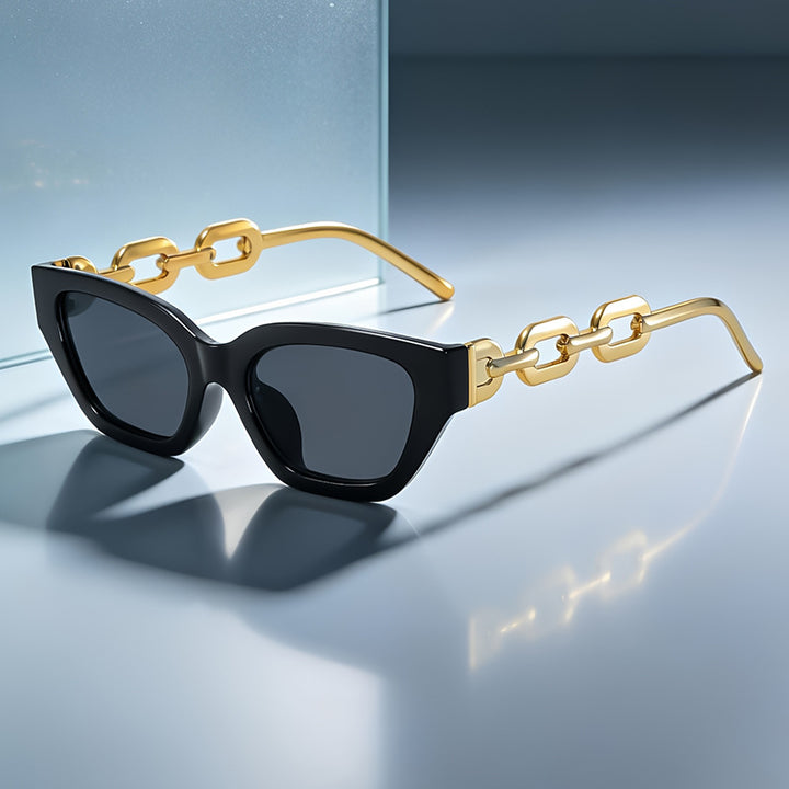 Trendige Retro Katzenaus Augen Sonnenbrillen Karnz