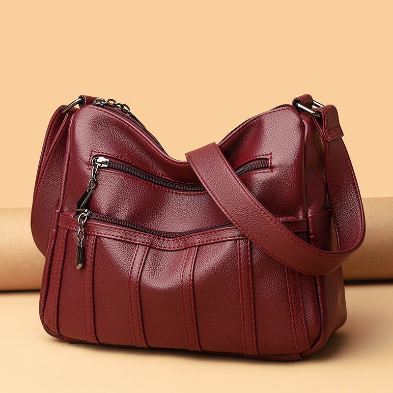 Elegante Texturierte Schultertasche Karnz