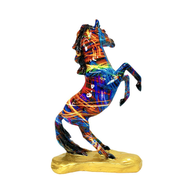 Kunstvolle Pferdefigur im modernen Design Karnz