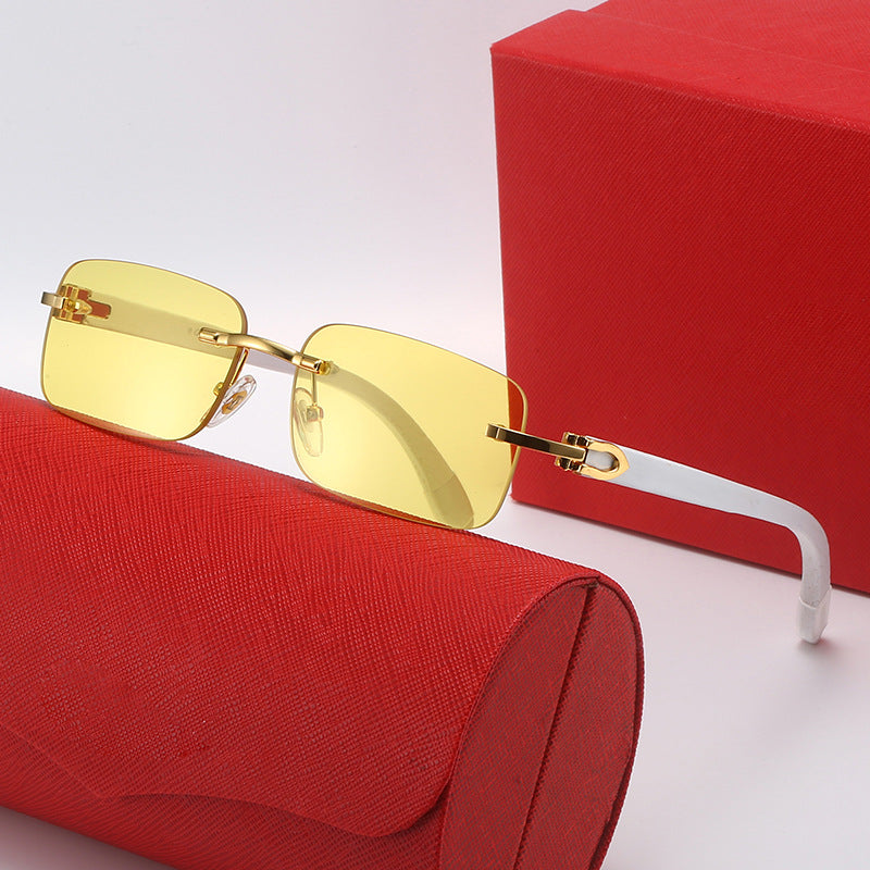 Damen rechteckige Designer-Sonnenbrille Karnz