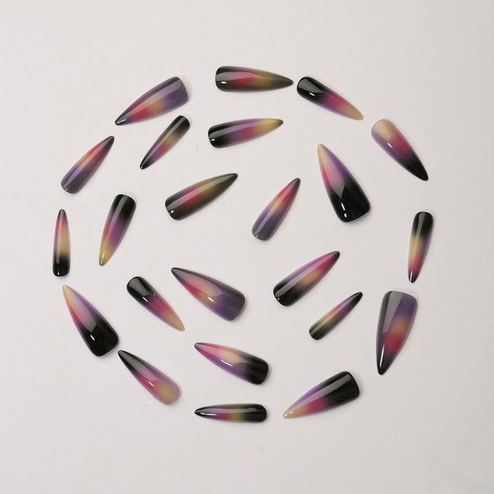 Kunstnagelset mit modernem Ombre-Effekt Karnz