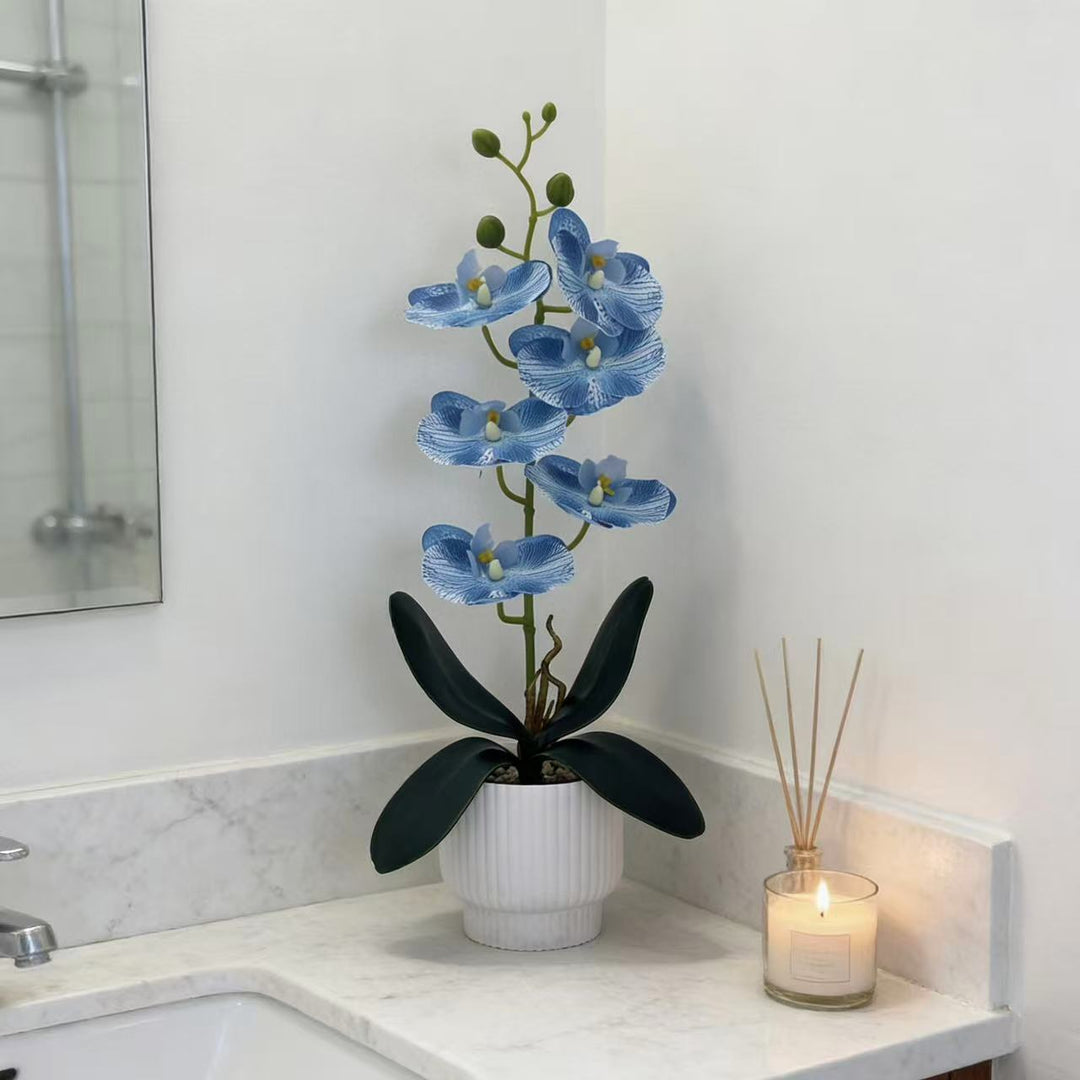 Elegante künstliche Orchideenpflanze zur Dekoration für zu Hause