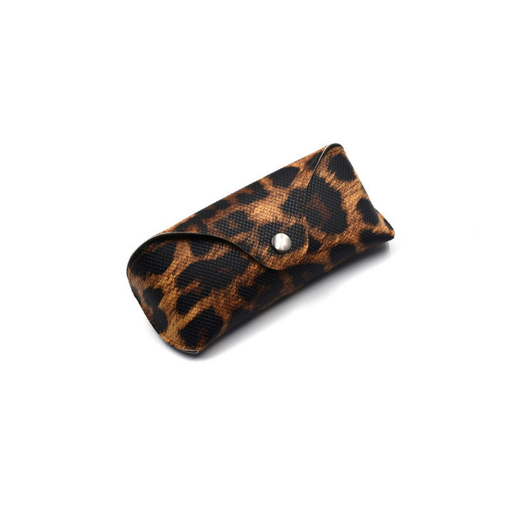 Stylische Leopard Druck Brillenetui Karnz
