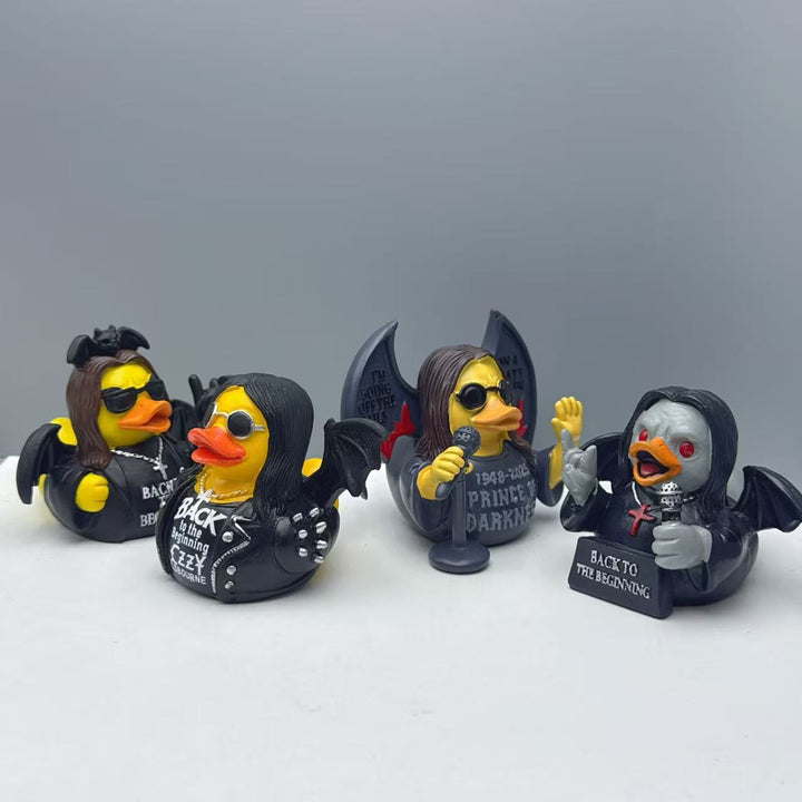 Lustige Gummiente mit Rocker-Design Karnz