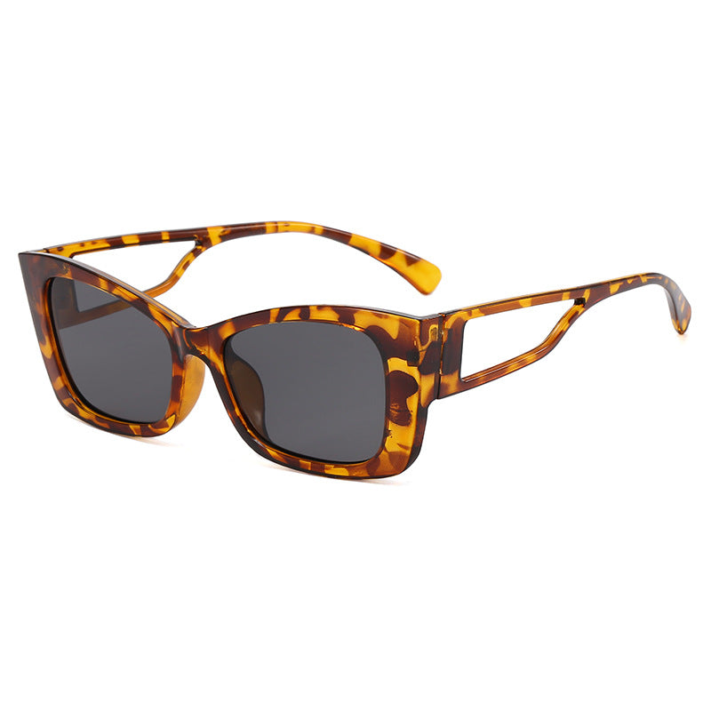 Damen trendige geometrische Sonnenbrille mit eckigem Rahmen Karnz