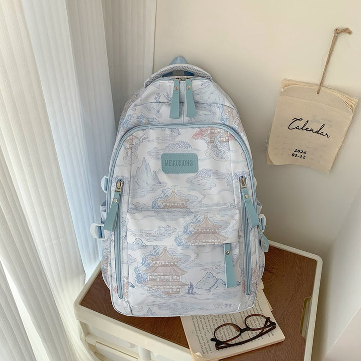 Stylische Illustrierte Rucksack Karnz