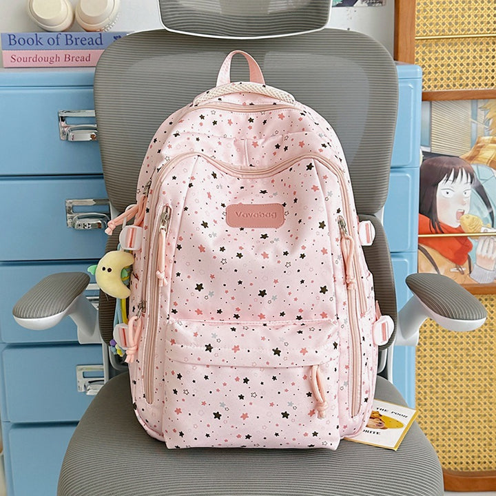 Stern-Druck Multi-Taschen Rucksack Karnz