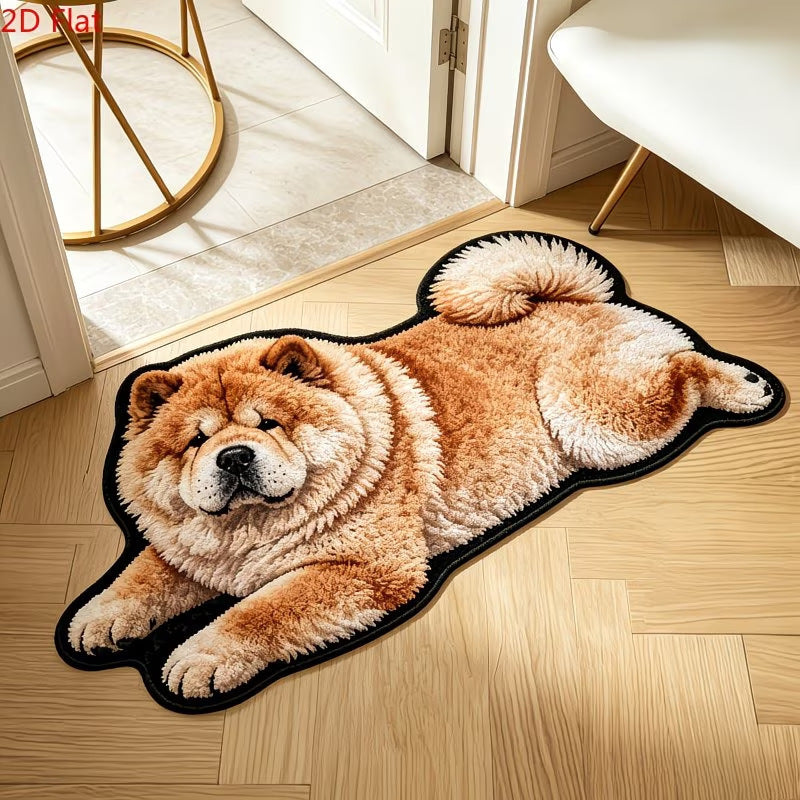 Niedlicher hunde-förmiger Teppich
