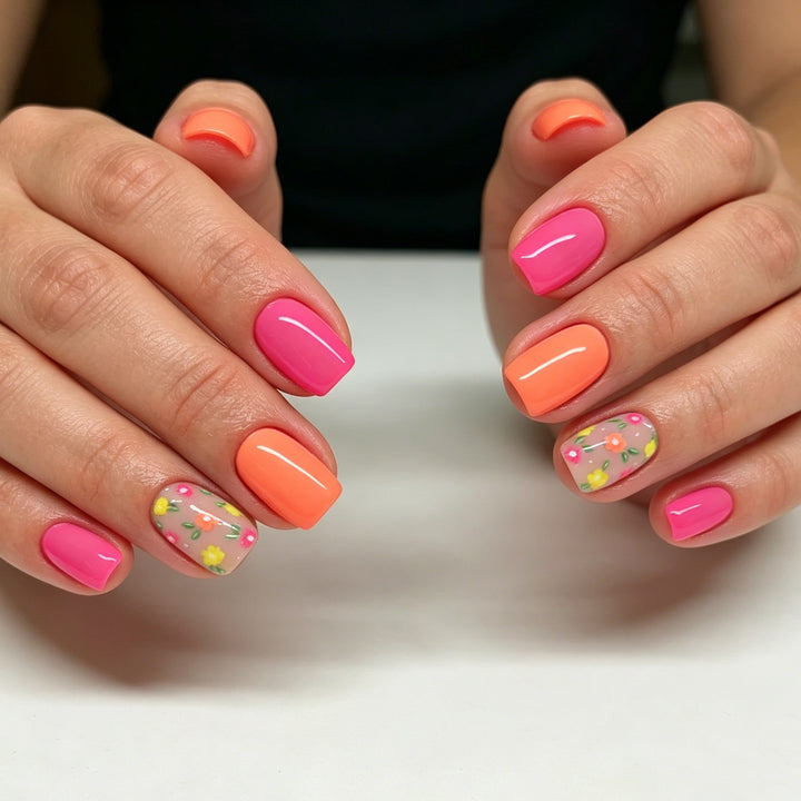 Kreatives Floral Nail Art Set Karnz
